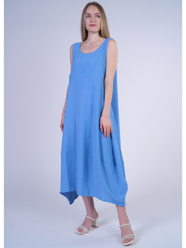 Airflow Solid Midi Dress
