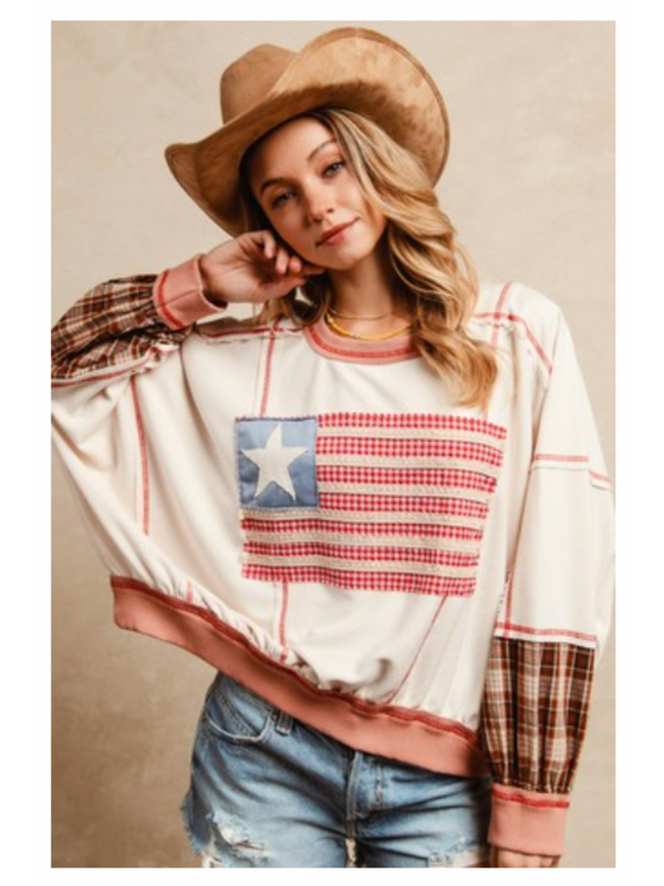 American Flag French Terry Sweatshirt