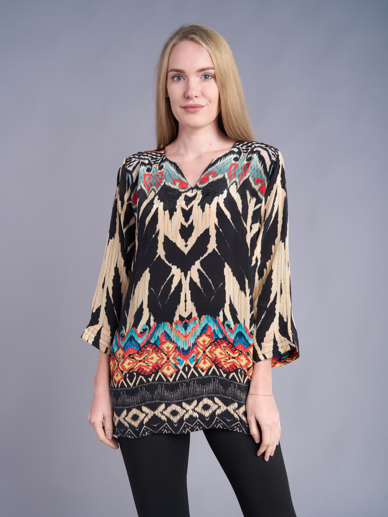 Sahara Sunset Silky Tunic