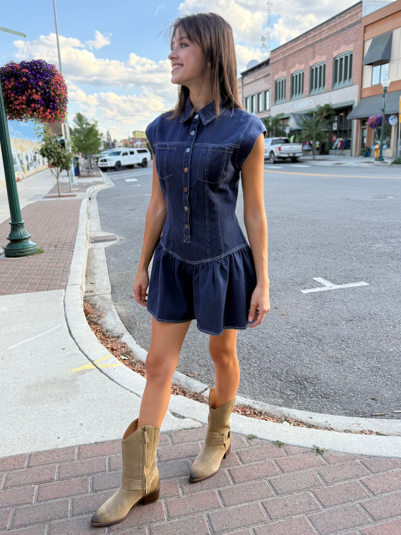 Rodeo Chic Denim Romper