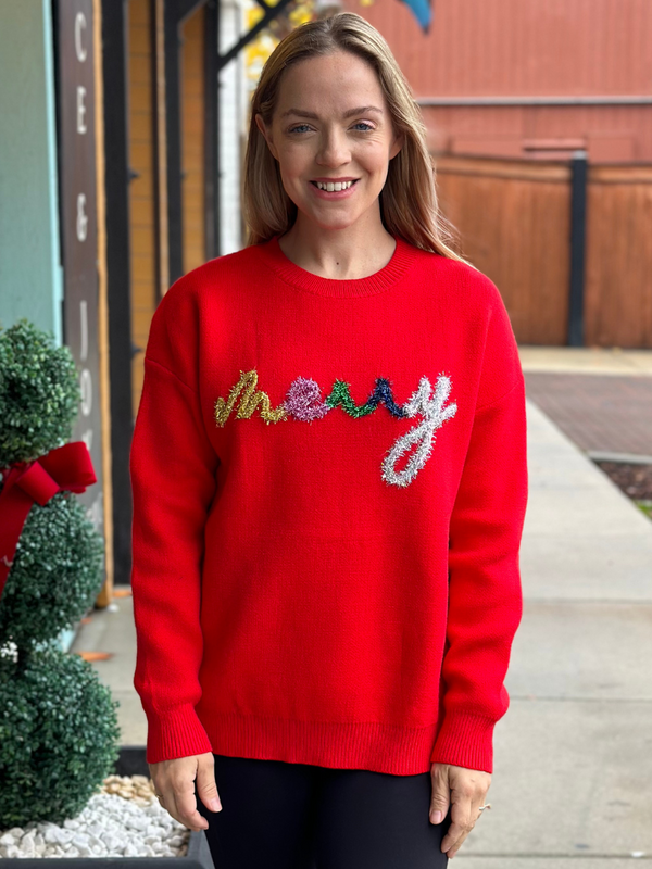 Merry Letter Christmas Sweater