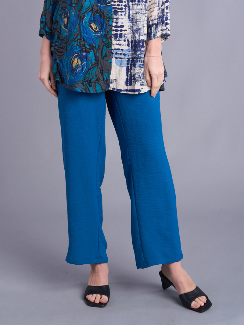 Teal Wide-Leg Pant