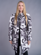 Printed Puffer Long Jacket
