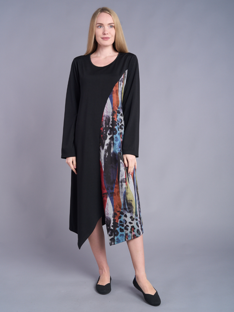 Mirage Asymmetrical Midi Dress