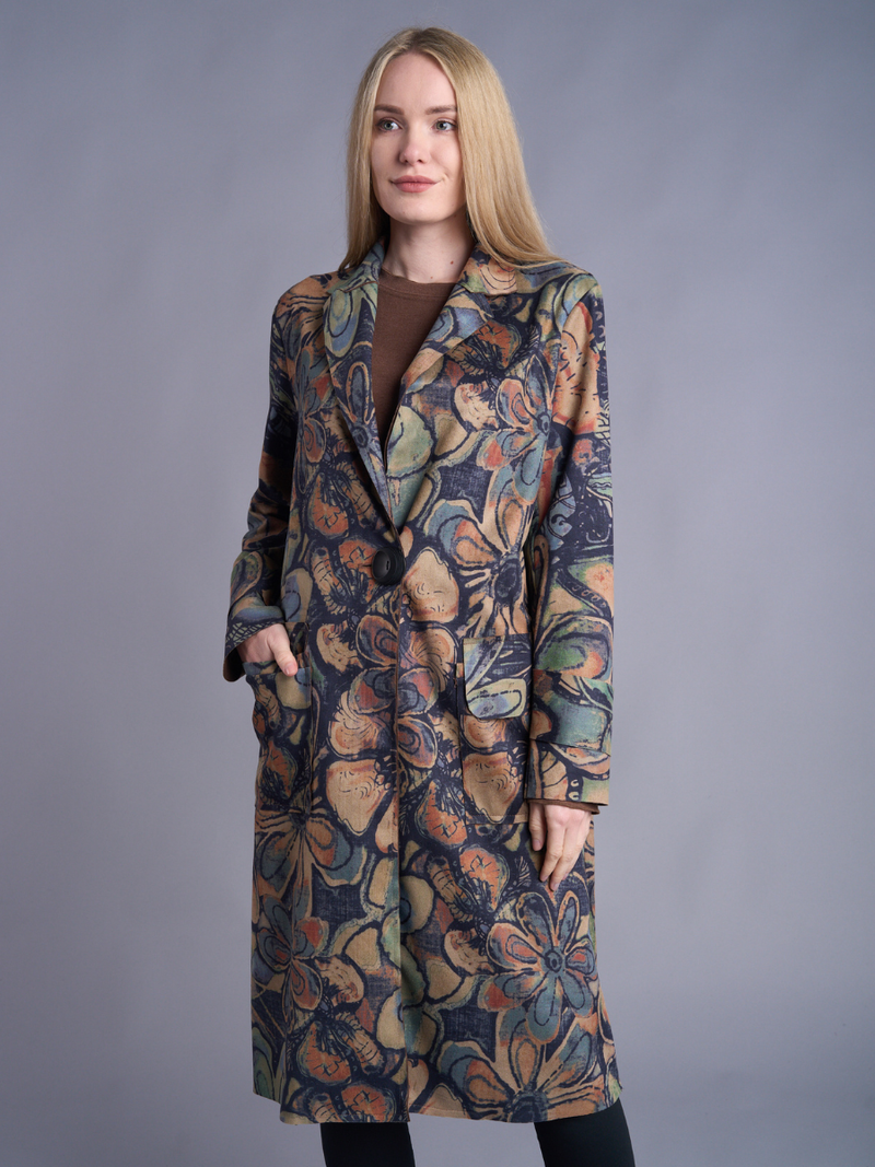 Suede Long Jacket