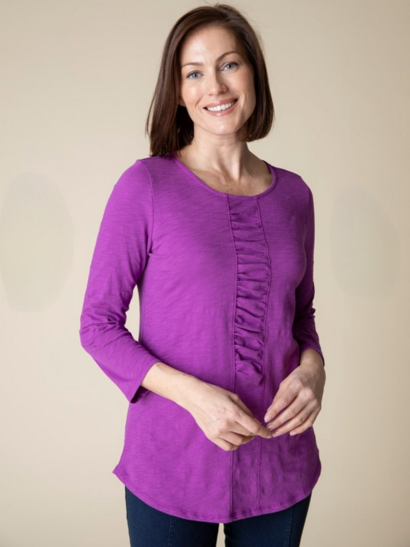 Peruvian Cotton Ruched Shaped Tee