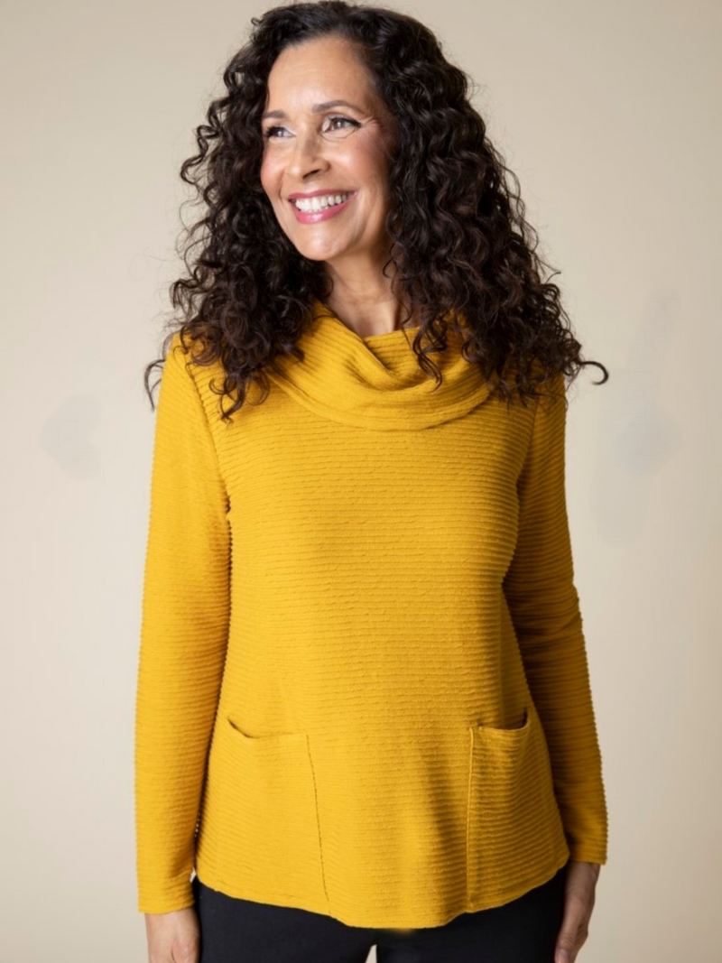 Ripple Effect Cowl Neck