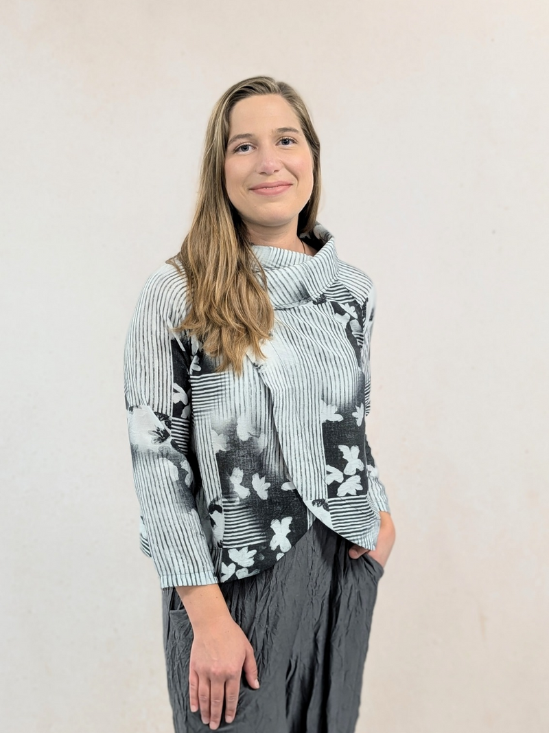 Cowl Neck Lightweight Jacket