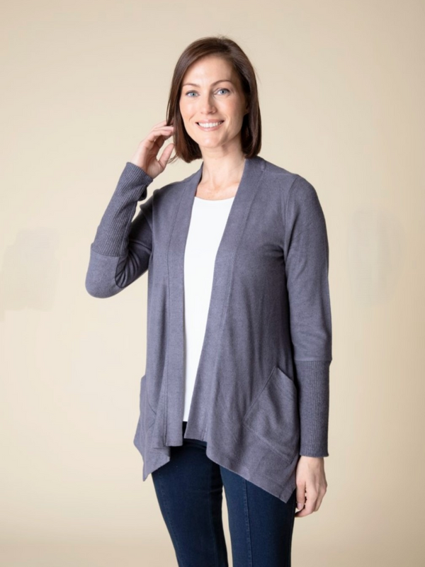 Fleece Solid Reset Cardi