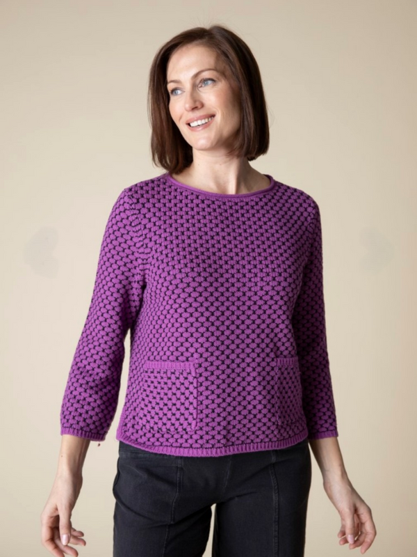 Pave The Way Mixed Stitch Pullover