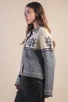 Nordic Snowflake Cardigan Jacket