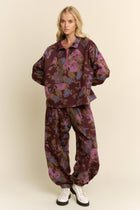 Marlowe Floral Half-Zip Set