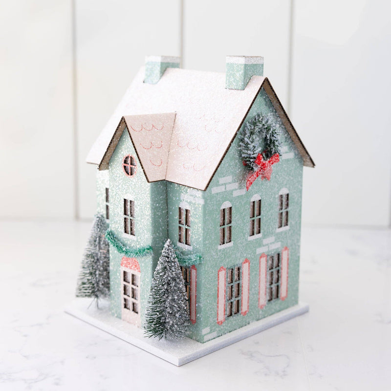 VIL1052 - Village Christmas Paper House Decoration