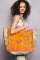 LOVE Bandana Quilted Tote Bag