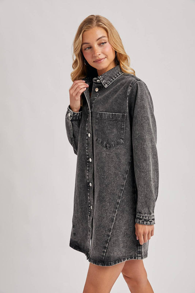 Classic Denim Shirt Dress