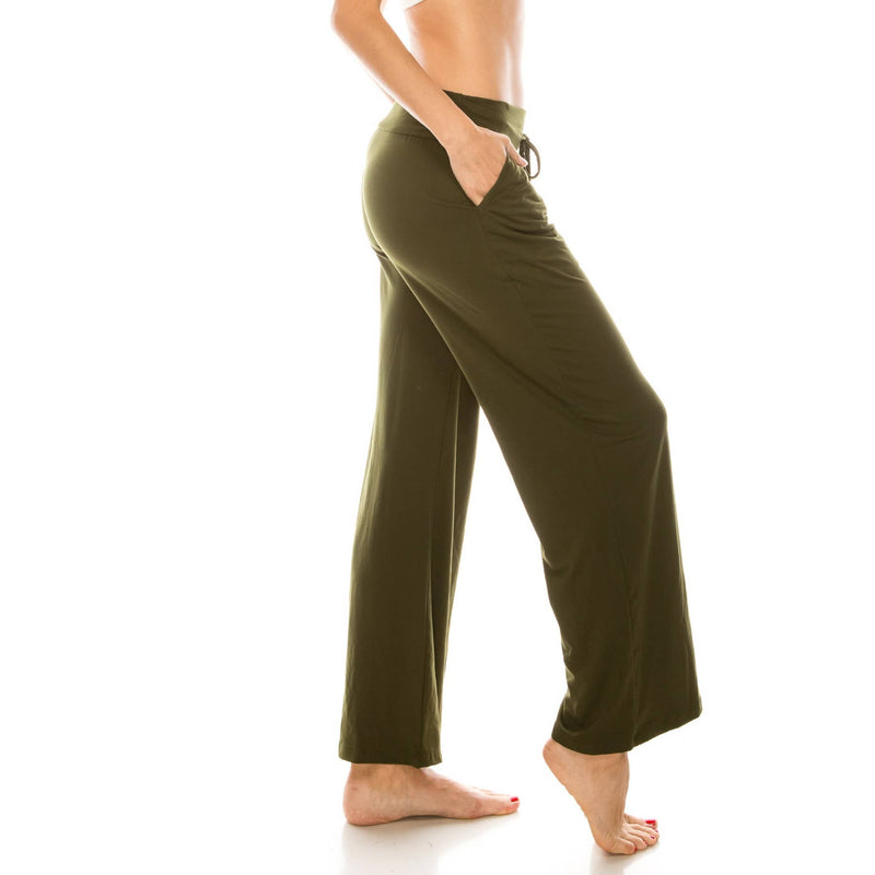 Buttery Soft Solid PJ  Pants with Drawstring
