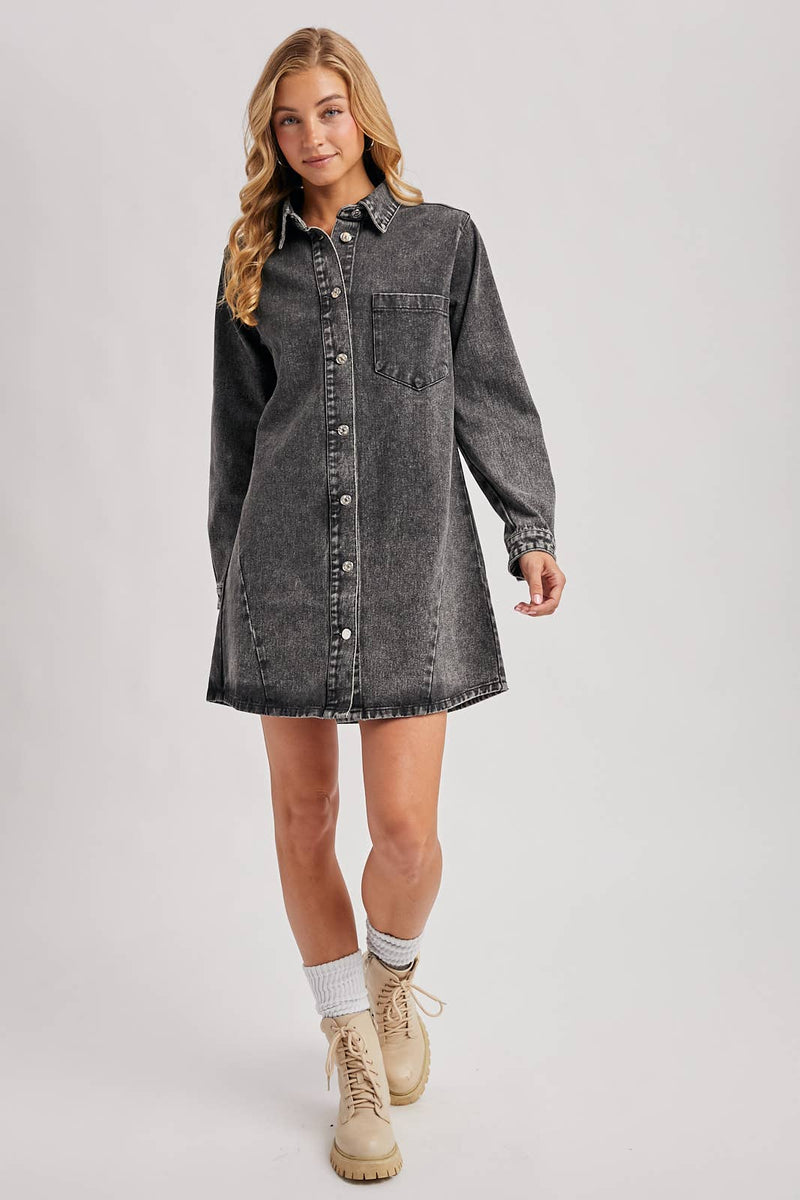 Classic Denim Shirt Dress