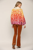 Sunset Mosaic Turtleneck Sweater