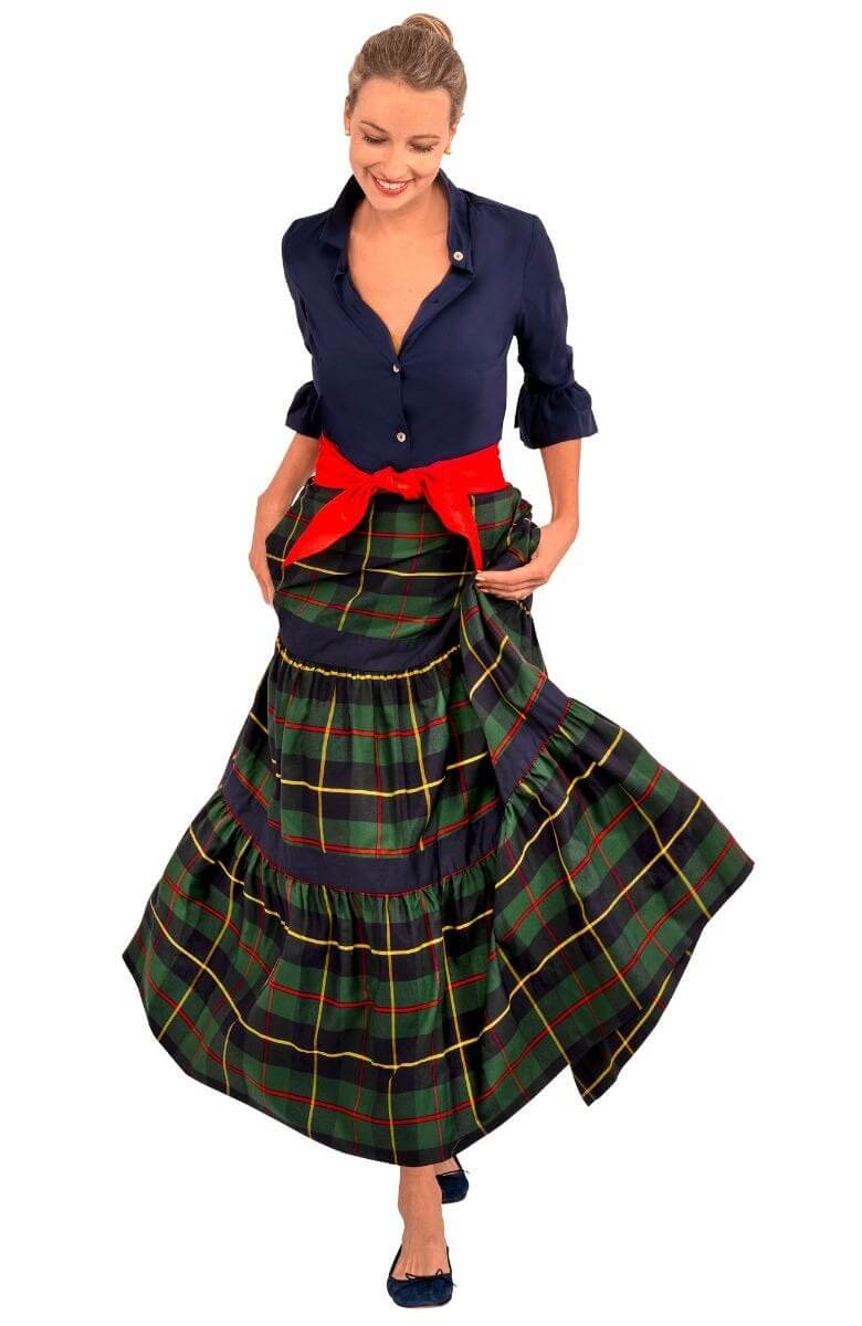 Plaidly Cooper Tiered Skirt