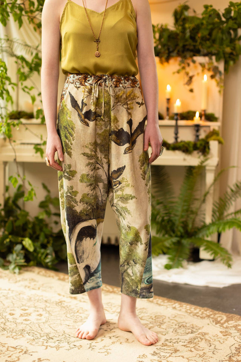 Theatre of Dreams Boho Linen Cropped Artist Pants