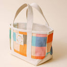 Mini Rainbow Plaid Canvas Tote