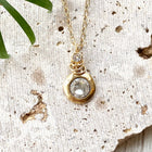 Sparkling Swarovski Crystal Gold Necklace