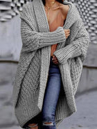 Chunky Needle Twist Long Cardigan Sweater Jacket