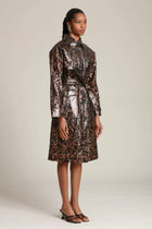 Leopard Rain Trench Coat