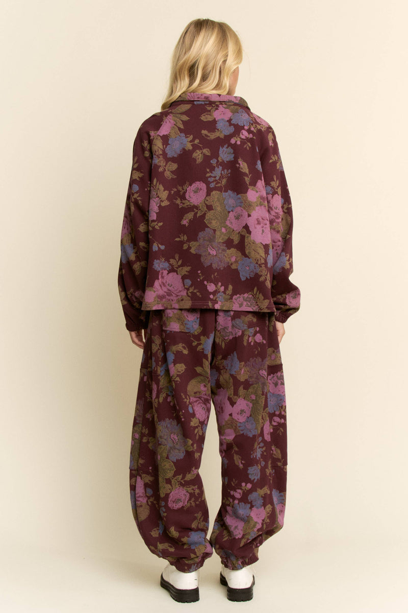 Marlowe Floral Half-Zip Set