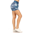 Buttery Soft High Waist Print Harem Shorts