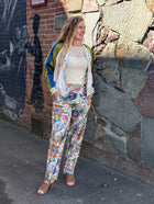Retro Floral Print Reversible Jacket