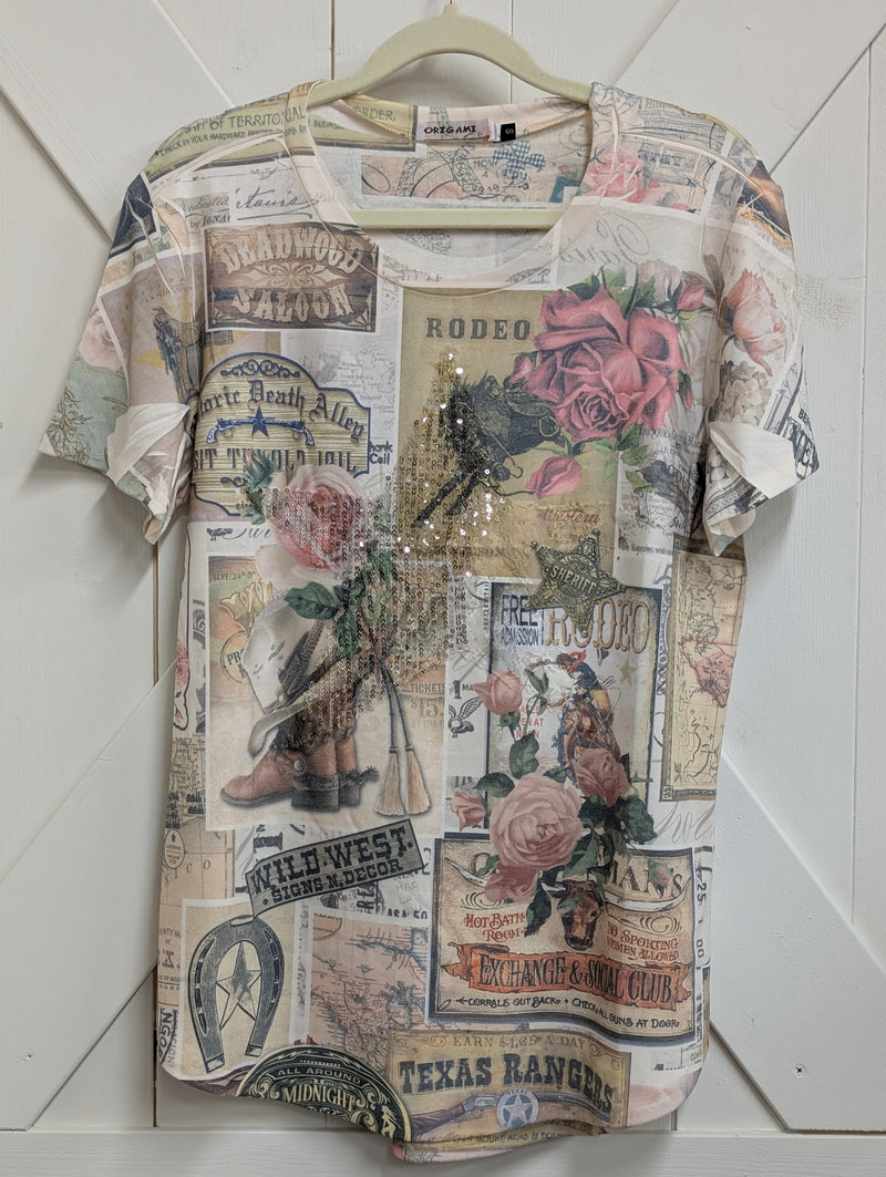 T-Shirt with Star Sequin
