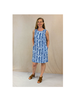 Crushed Button Detail Dress