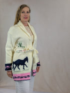 Sunset Horse Wrap Sweater