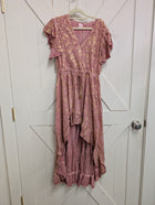 Luster Paisley Hi Low Dress