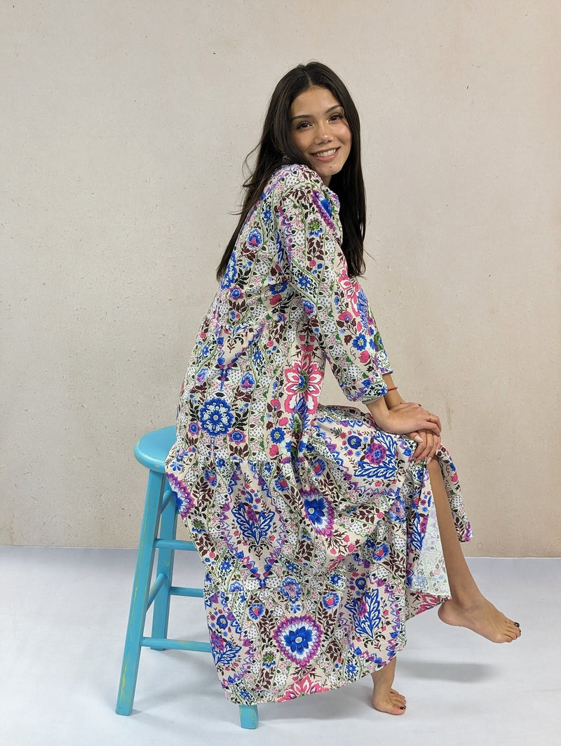 Tiered Button Up Maxi Dress Grace & Joy Clothing Co. Tiered Button Up Maxi Dress Grace & Joy Clothing Co.