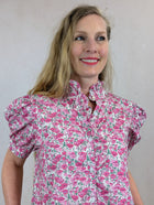Short Sleeve Floral Midi Dress