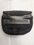 Curly Lamb Belt Bag w/Adjustable Strap