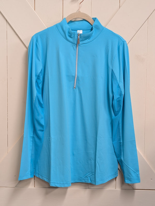 High Neck Zip-Up Pullover