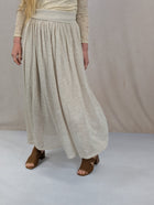 Flowy Maxi Skirt w/wide Waistband