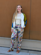 Retro Floral Print Reversible Jacket