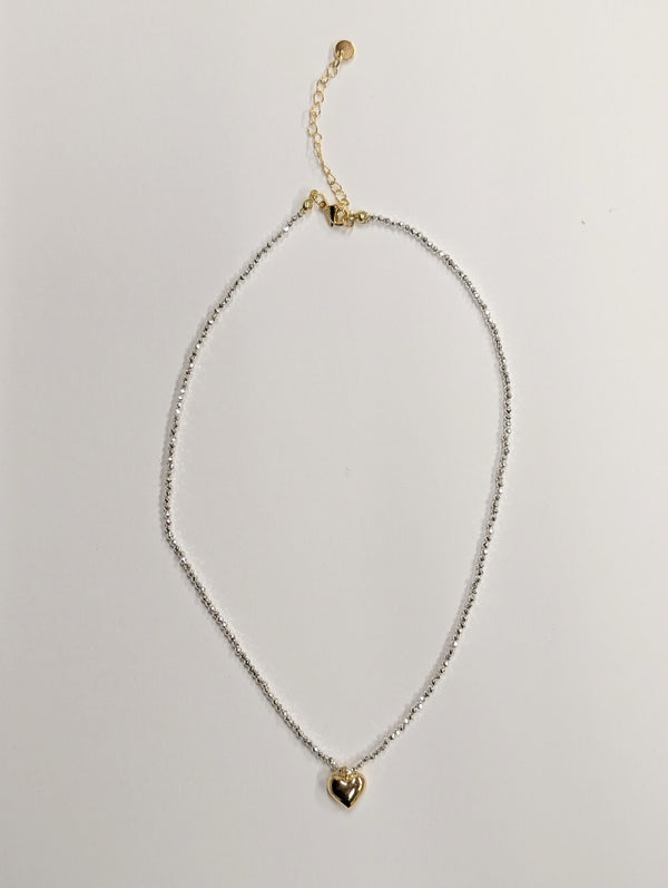 Heart of Gold Sparking Necklace