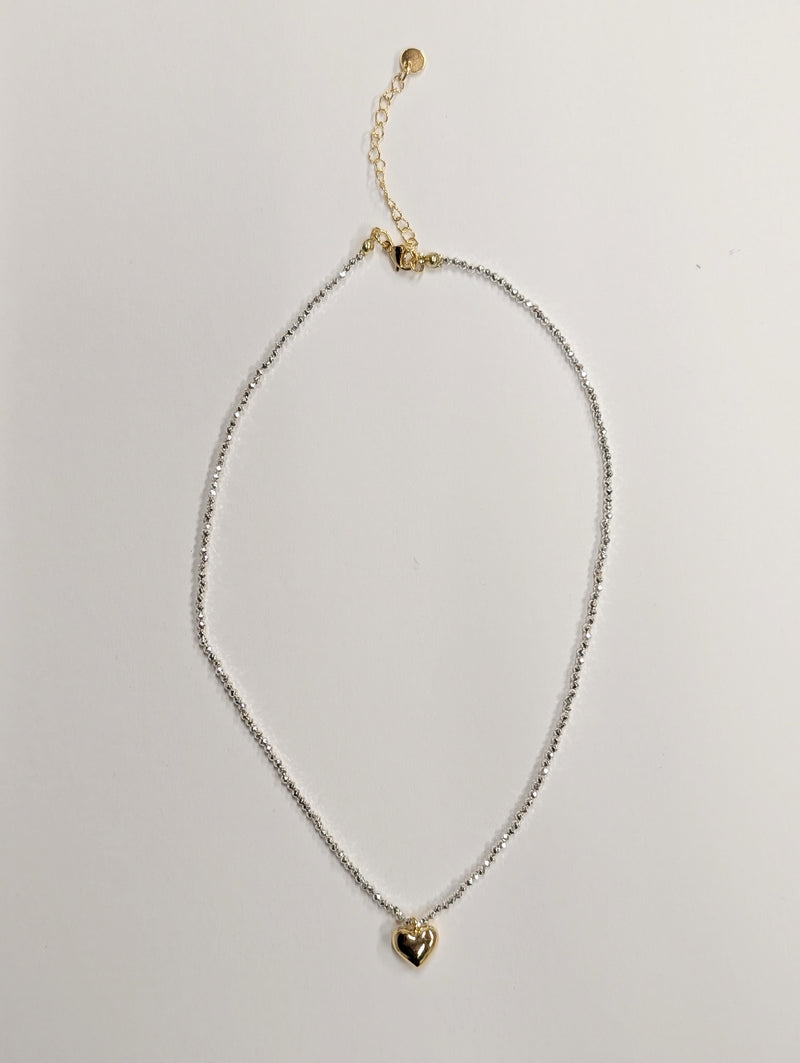 Heart of Gold Sparking Necklace