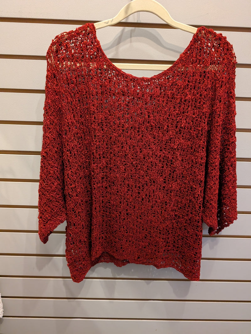 Butterfly Top in Popcorn Knit