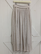 Flowy Maxi Skirt w/wide Waistband