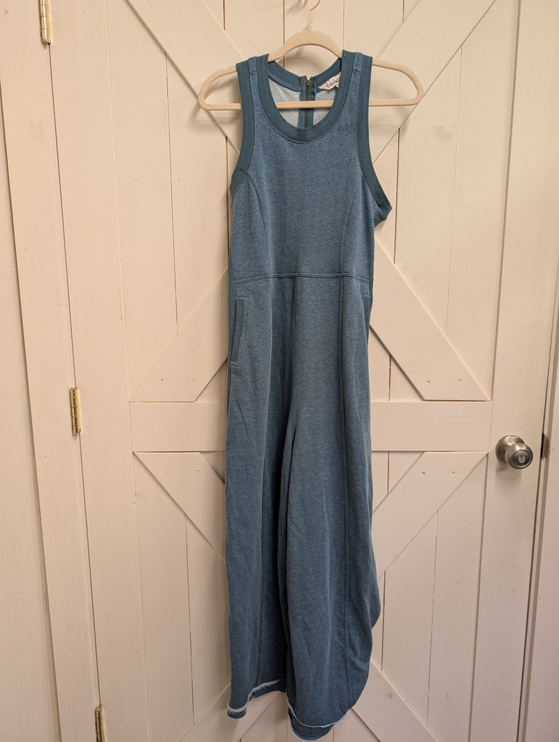 French Terry Sleeveless Jumpsuit