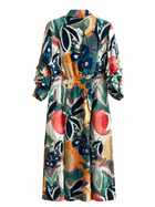 Monet Shirt Ruched Shirtdress