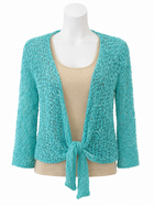 Popcorn Knit Short Shrug