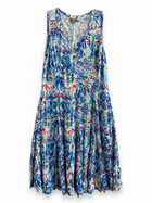 Blue Lagoon Crinkle Dress