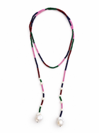 Rainbow Baroque Pearl Lariat